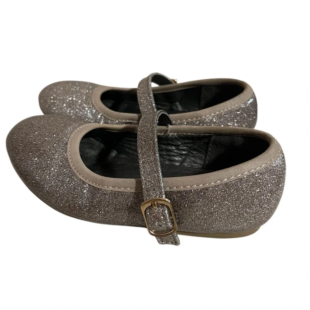 Jamie Kay Toddler Sparkle Mary Jane Ballet Flats - 8